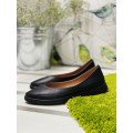 Женские черные кожаные туфли Арт. 230-01