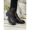 Женские черные ботинки из натуральной кожи Арт. 2363-01 Женские черные ботинки из натуральной кожи Арт. 2363-01
