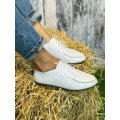 Женские кожаные белые мокасины с перфорацией Арт. 440-05 Женские кожаные белые мокасины с перфорацией Арт. 440-05