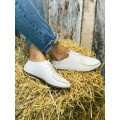 Женские кожаные белые мокасины с перфорацией Арт. 440-05 Женские кожаные белые мокасины с перфорацией Арт. 440-05