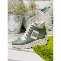 Женские кроссовки хаки из натуральной кожи Арт. 1338-52 Женские кроссовки хаки из натуральной кожи Арт. 1338-52