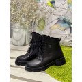 Женские черные зимние ботинки из натуральной кожи Арт. 2254-01 Женские черные зимние ботинки из натуральной кожи Арт. 2254-01